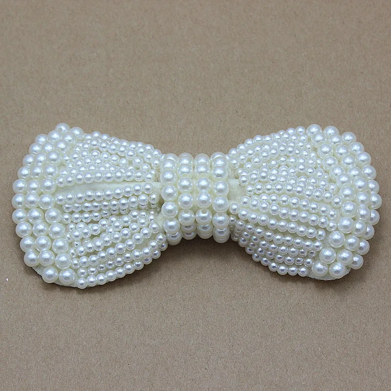 Свадебные жемчужные банты сделай сам ручной работы с бусинами для принцессы