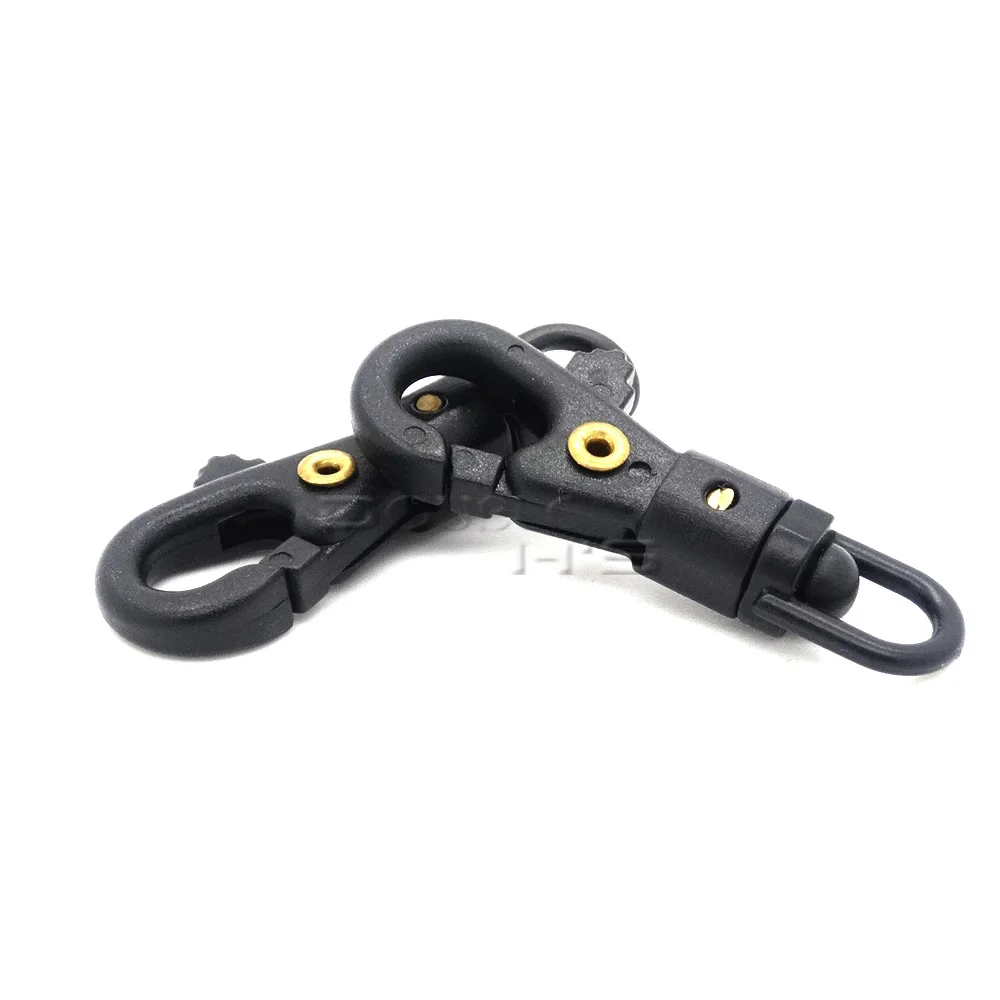 50 шт./лот 1/4 ''пластиковый поворотный карабин для плетения Паракорда пряжки