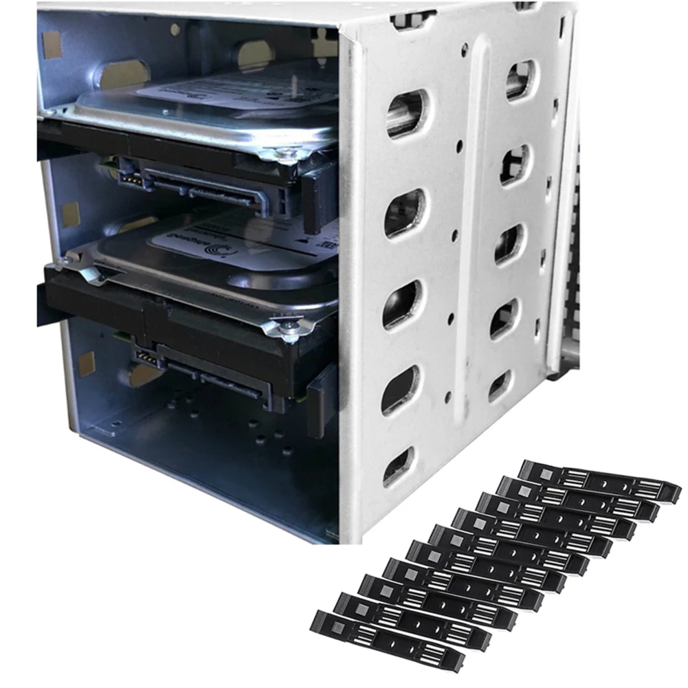 5,2" до 5x3,5" SATA SAS HDD Cage Rack Жесткий драйвер лоток Caddy с вентилятором