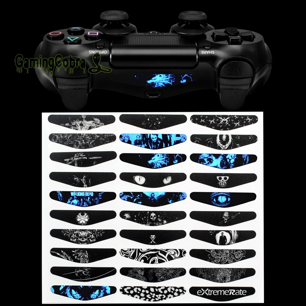30 шт. наклейка для PS4 Slim Pro игровой контроллер Светодиодная наклейка лайтбар кожи