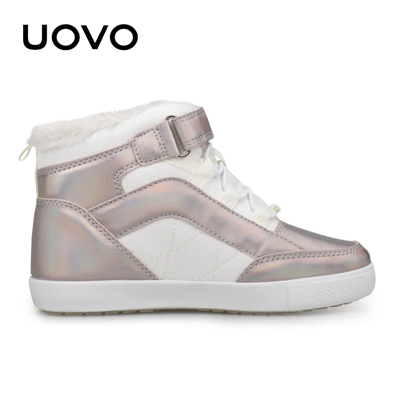 Kids Girls Shoes Flat Rubber Sneakers UOVO New Arrival Children Warm Winter Walking Casual Eur size #30-37 | Детская одежда и