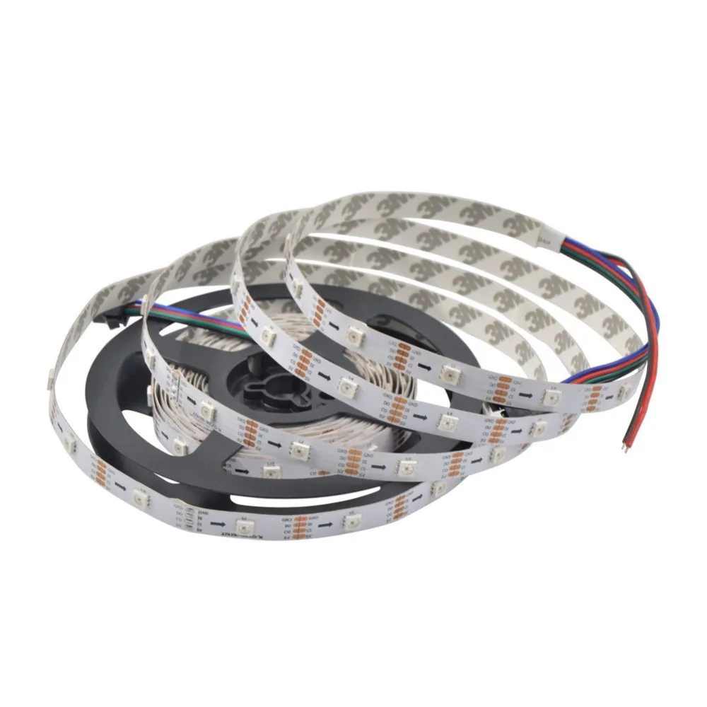 APA102C SK9822 Светодиодные ленты матрица адресуемых Дюралайт 5050 SMD 30 60 144 светодио дный