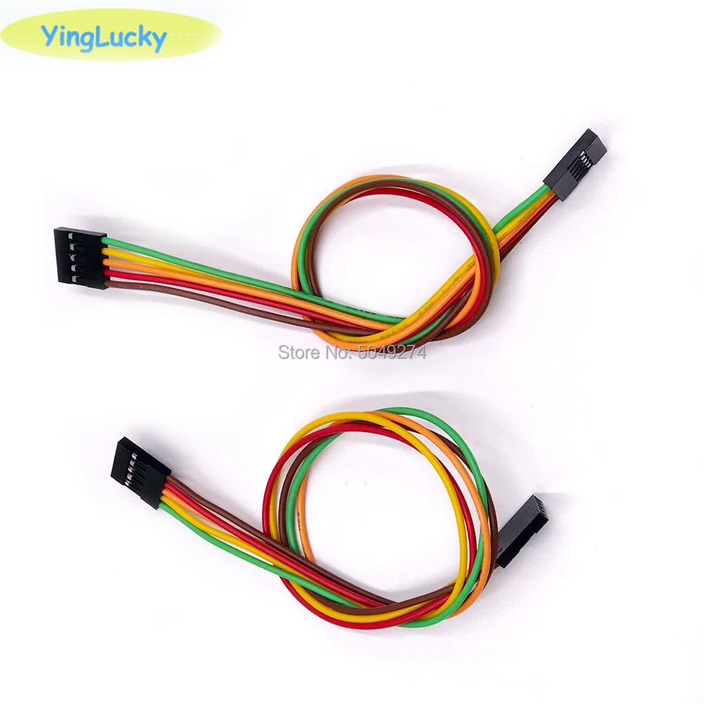 5Pin кабель джойстика 4 вида проводки аркадный жгут проводов 5 Pin джойстик для Sanwa/джойстик Seimitsu подключение к USB кодер - Цвет: Цвет: желтый