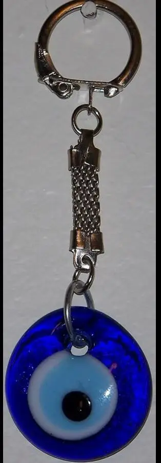 Старинные серебряные талисманы Стекло Каббала демон брелок для ключей в форме