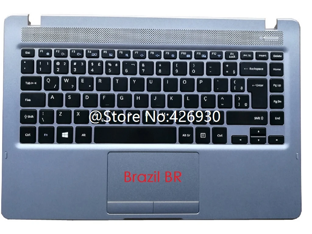 

Laptop PalmRest&keyboard For Samsung NP300E4M 300E4M 300E4M-K01 Brazil BR Korea KR English US Backlit Touchpad New