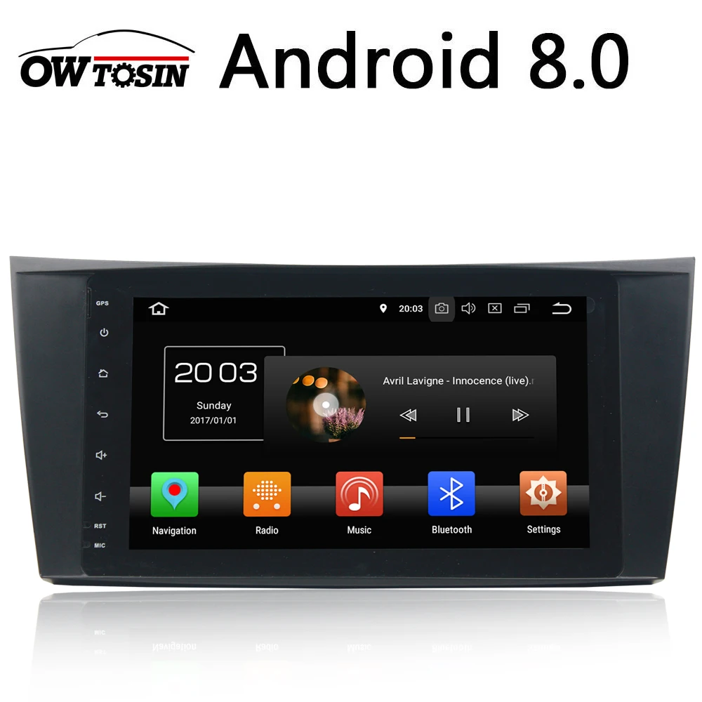 Android 8 0 Восьмиядерный автомобильный dvd плеер мультимедиа для Mercedes Benz W211 W463 W219 W209 E200