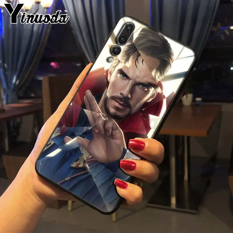 Yinuoda Marvel Мстители Герои ТПУ черный чехол для телефона huawei mate 10 lite p20lite nova 3i honor 8x funda