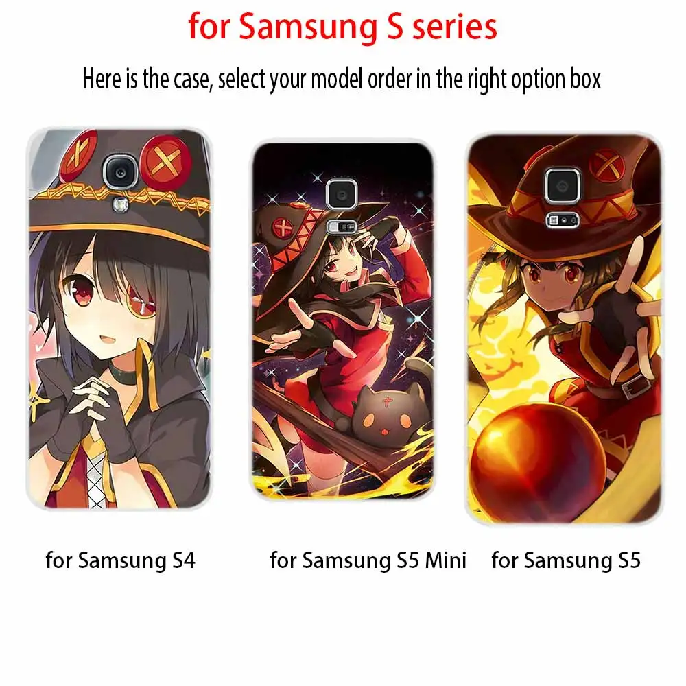 Чехол Konosuba Megumin для телефона Samsung Galaxy S8 S9 S10 S20 S21 Plus Uitra Lite Ultra Cover S10E S7 Edge | Мобильные