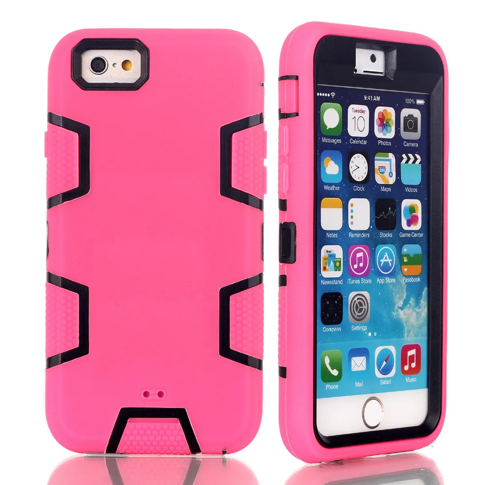 Гибридный сверхмощный ударопрочный полноразмерный защитный чехол с 3 слойным