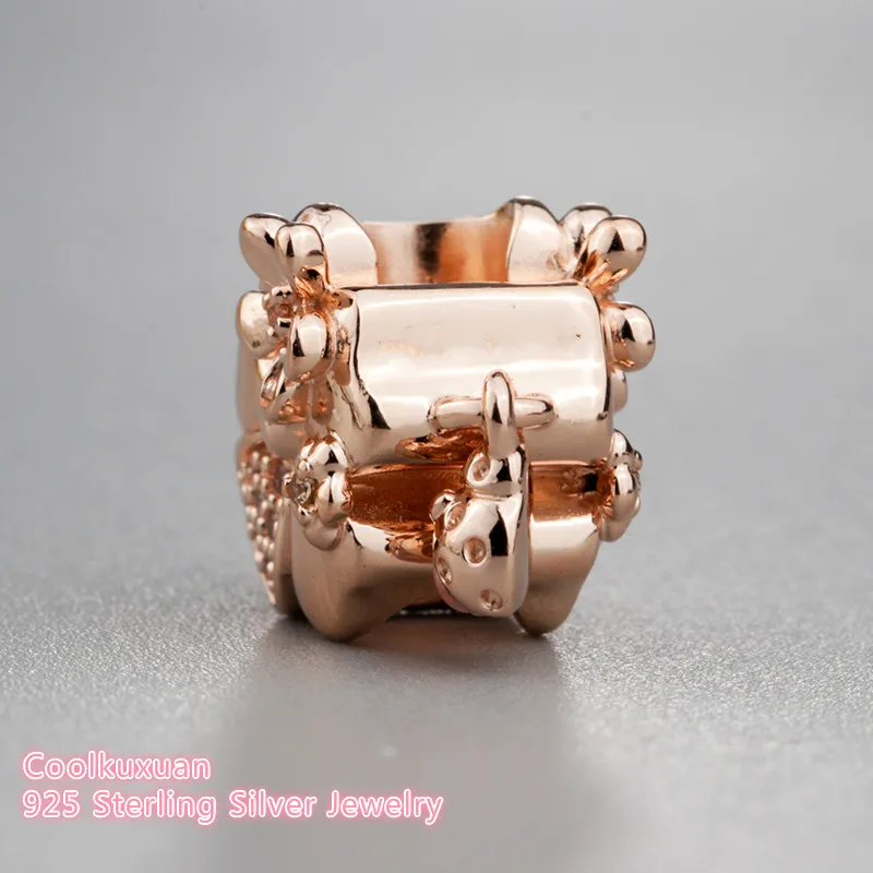 Бусина-Шарм дикий цветок из серебра 925 пробы для браслета |