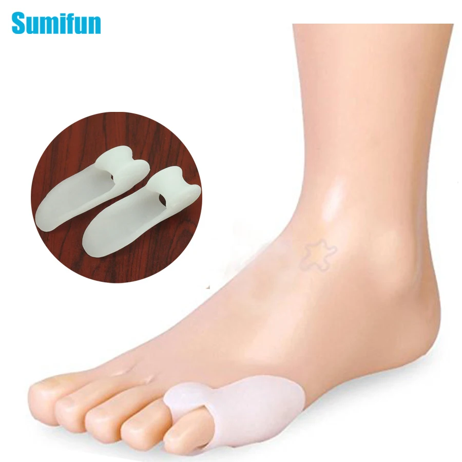 

2Pcs Feet Care Hallux Valgus Orthotics Toe Separator Corrective Insoles Toes Device Foot Massager Small feet Health Care