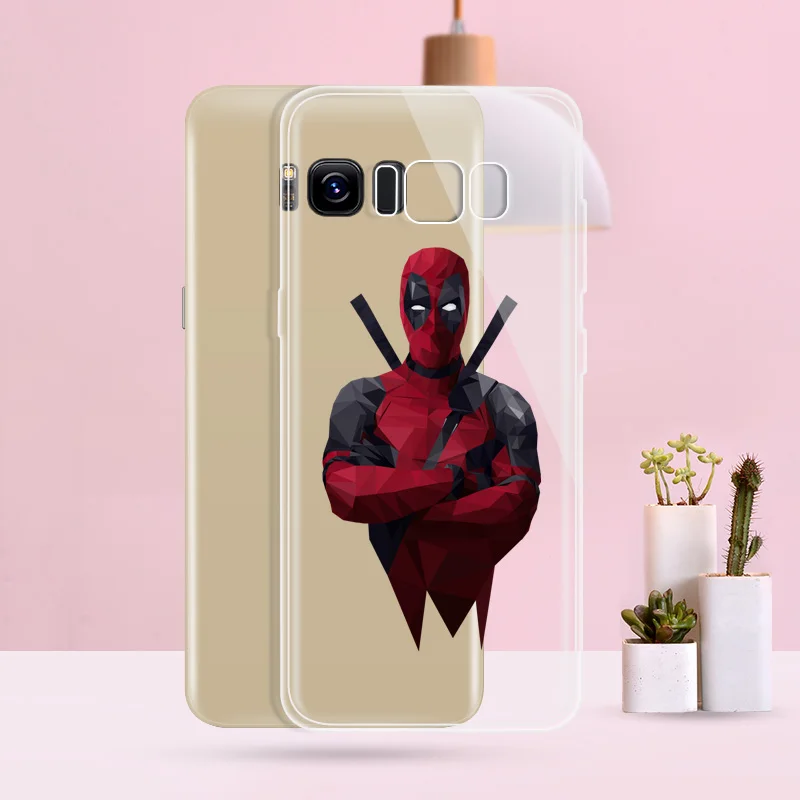 N012 Deadpool Cartoon Soft TPU Silicone Cover For Samsung Galaxy A3 A5 A6 A7 A8 A9 M10 M20 S10 S10E Lite Plus 2017 2018 Case |
