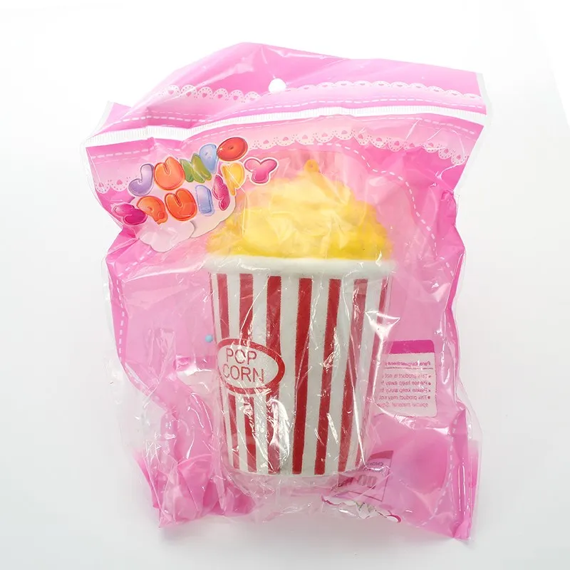 Милый 12 см Jumbo Squeeze Popcorn мягкий медленно поднимающийся воздушная Кукуруза с чашкой