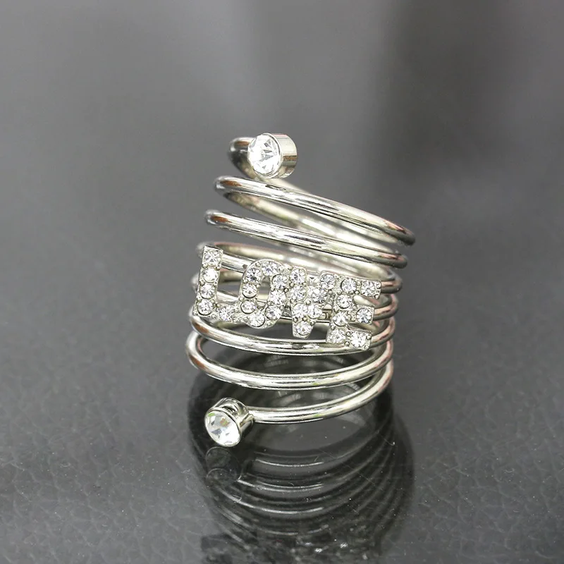 Новое поступление регулируемые турецкие кольца на два пальца вечерние женские