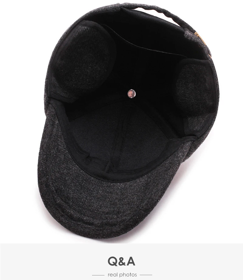 [NORTHWOOD] Высококачественная зимняя мужская бейсболка с ушками Gorra Hombre Snapback шапка теплая Утепленная зимняя шапка