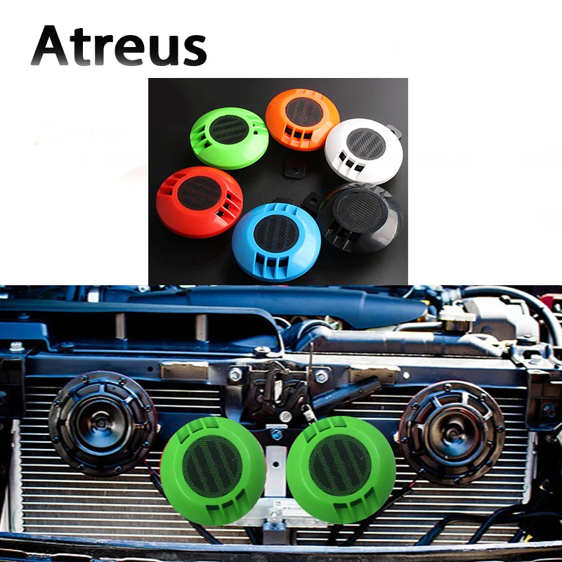 Автостайлинг Atreus 2 шт. стикер Электрический громкий звуковой сигнал для Lexus Honda Civic