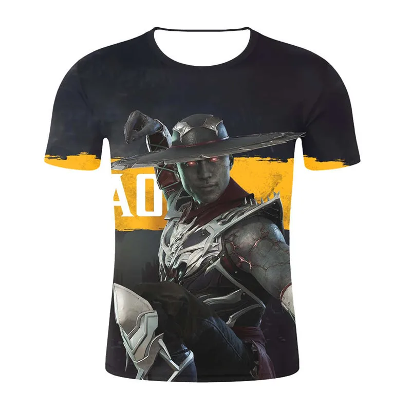 Летние новые модные повседневные mmoral Kombat 11 футболки 3d принты Популярные боевые