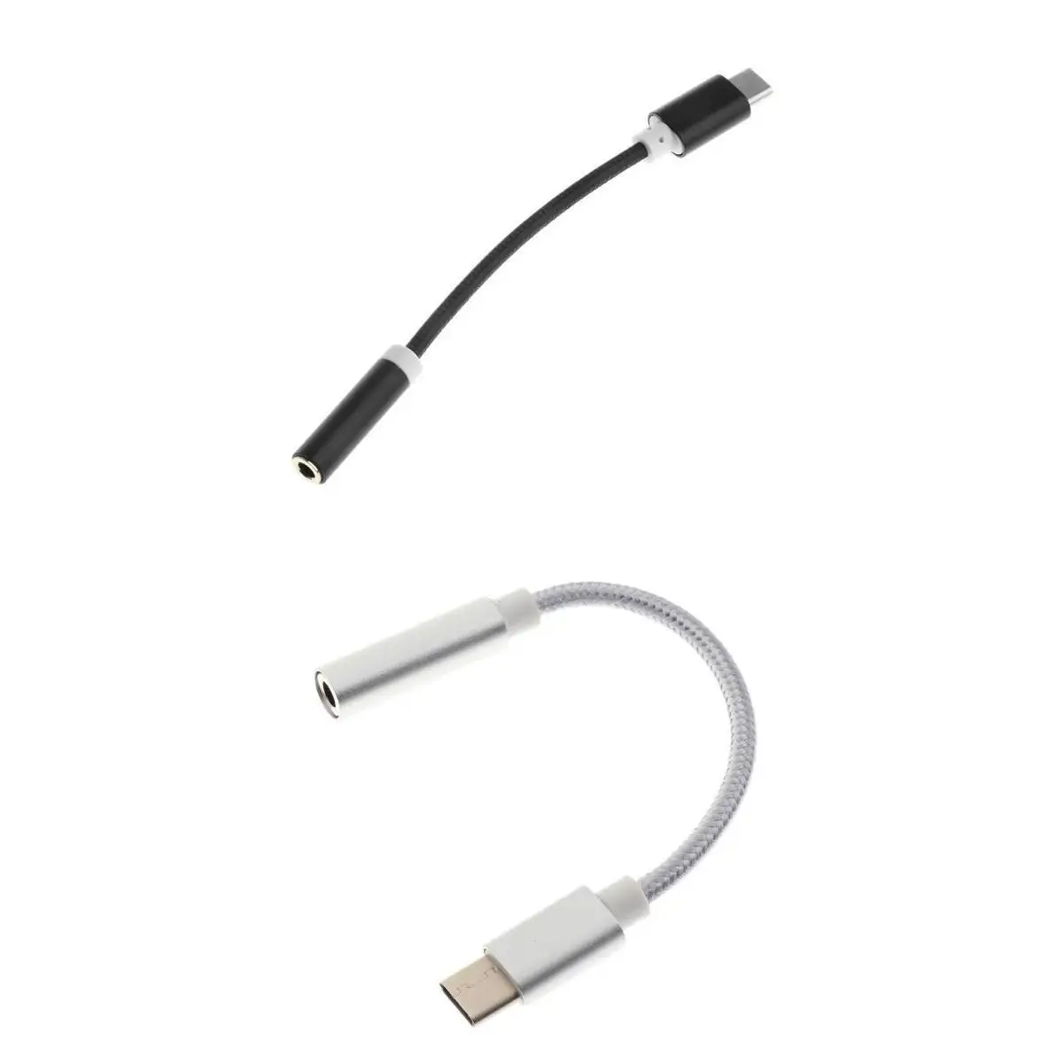 2 шт. нейлоновый Плетеный USB 3 1 Тип C до 5 мм Женский Разъем для наушников аудио