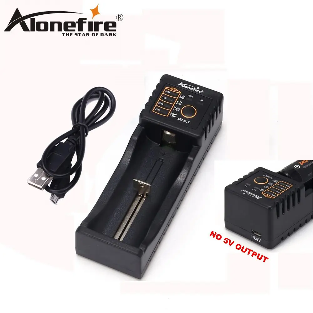 Зарядное устройство AloneFire MC100 18650 для перезаряжаемого аккумулятора 26650 16340 CR123 1 2 в