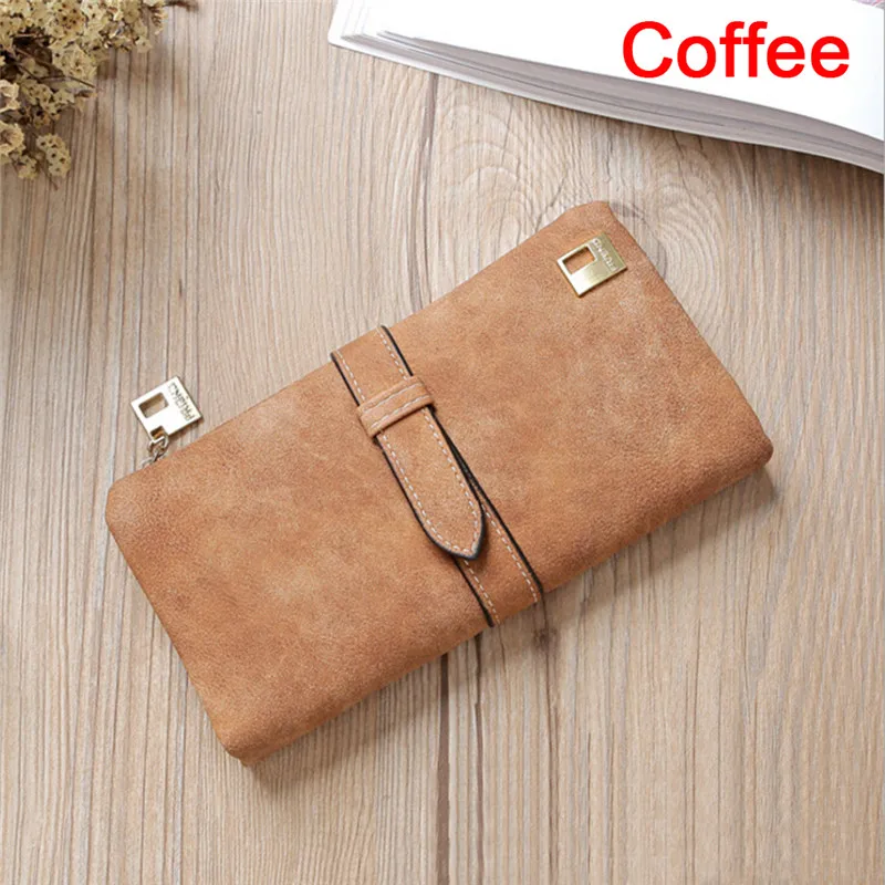 1 шт. модные женские кошельки кошелек из нубука на молнии Женский Длинный