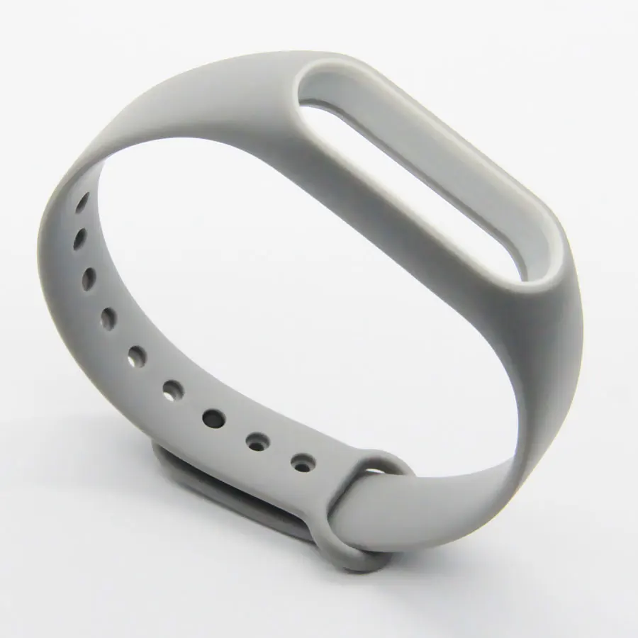 Gray with White Двойной цвет для mi band 2 аксессуары pulseira mi band 2 ремешок сменный силиконовый ремешок для xiaomi mi2 умный Браслет - Цвет: Gray with White