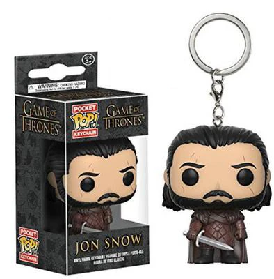 00 JON SNOW FUNKO POP брелок официальный Сейлор Мун Веном Супер Герой Джон Сноу История игрушек алддин коллекционный Брелок с коробкой - Цвет: 00 JON SNOW