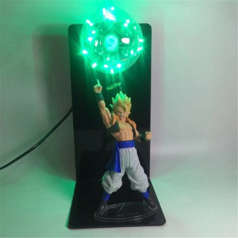 Green Lighting DBZ Красный Жемчуг дракона Сон Гоку игрушка дух бомбы ночник 3D лампада Figura Goku огни дракона для бальных танцев декоративное освещение дома - Испускаемый цвет: Green Lighting