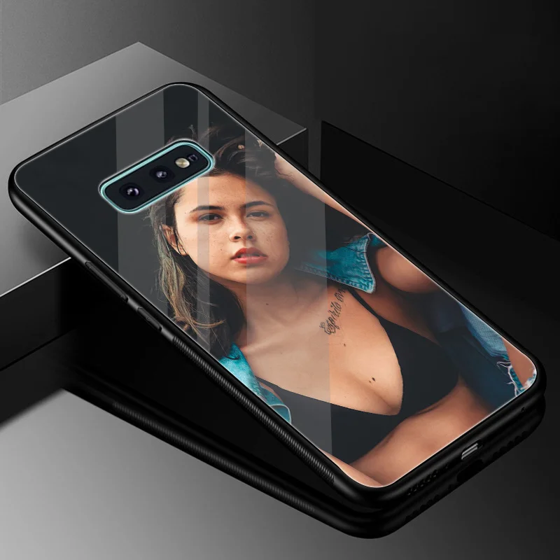 Desxz пикантные Красота закаленное Стекло чехол для samsung Galaxy S7 край S8 S9 плюс S10 Note 8 9