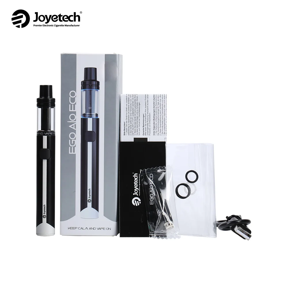 Оригинал Joyetech EGO AIO ECO Kit электронная сигарета 650 мАч встроенный аккумулятор против