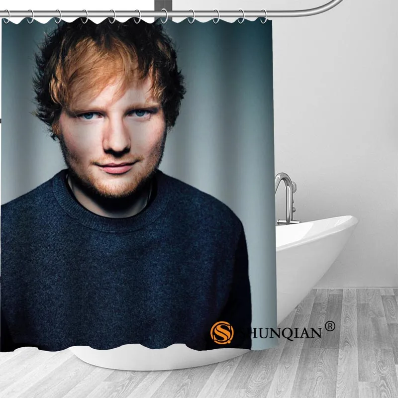 Новая занавеска для душа Ed Sheeran украшения ванной комнаты дома водонепроницаемая