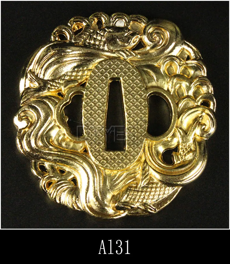 Сплав японские аксессуары для мечей Tsuba Красивая защита для катаны вакизаши Танто 3,2 см ширина(около хабаки) лезвие Al01-Al32