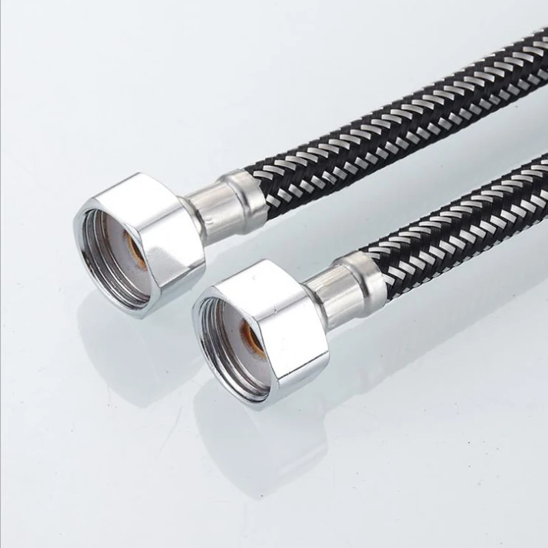 

2pcs Single Head Water Inlet Connector Braided Hose Kit for Pull down Kitchen Faucets 304 Stainless Steel ITAS-3301