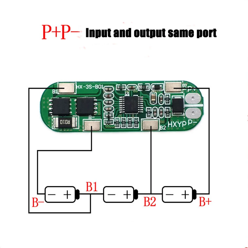 BMS 3S 10A 18650 зарядное устройство PCB Защитная плата 11 1 V 12 6 защита от перезаряда