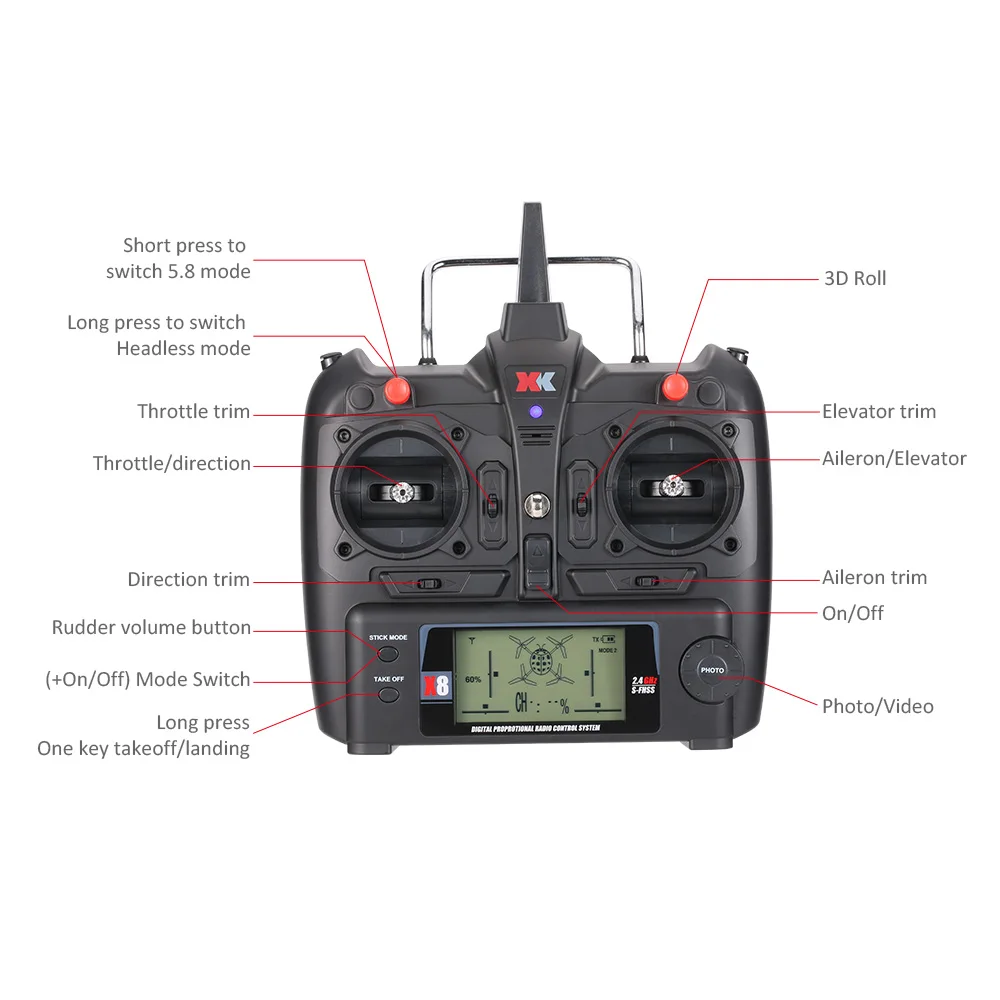 Flytec XK X300 C 2 4G 6 осевой гироскоп Радиоуправляемый Дрон с широкоугольной камерой 720P