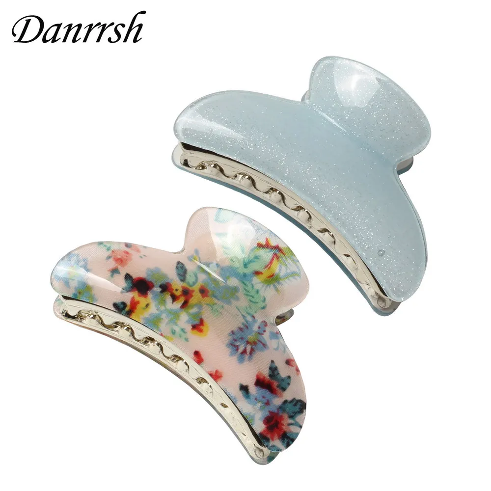 Заколки крабы для волос из акрила 7 см 2 шт./лот|hair clip crab|hairpin hair cliphair |