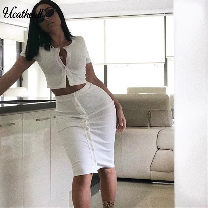 Высококачественное женское трикотажное платье Ucatheall Vestidos женское облегающее платье с v-образным вырезом на пуговицах облегающее офисное платье