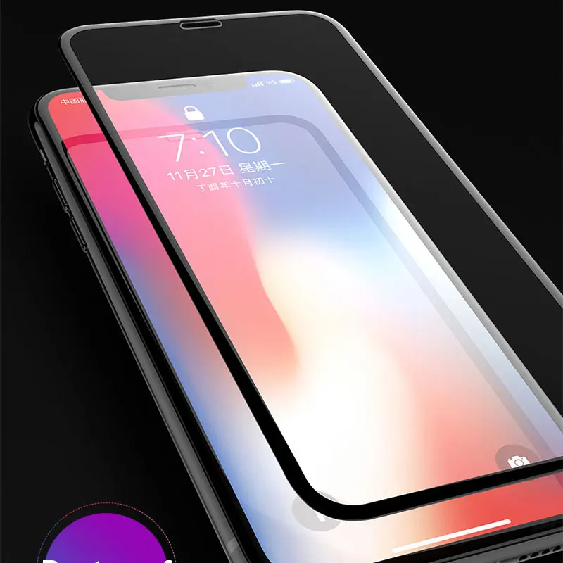 BXE 5D Полное покрытие экрана протектор для iPhone 11 Pro XR XS Max 6 6s 7 8 Plus закаленное стекло для iPhone 6 XS 3D стеклянная пленка