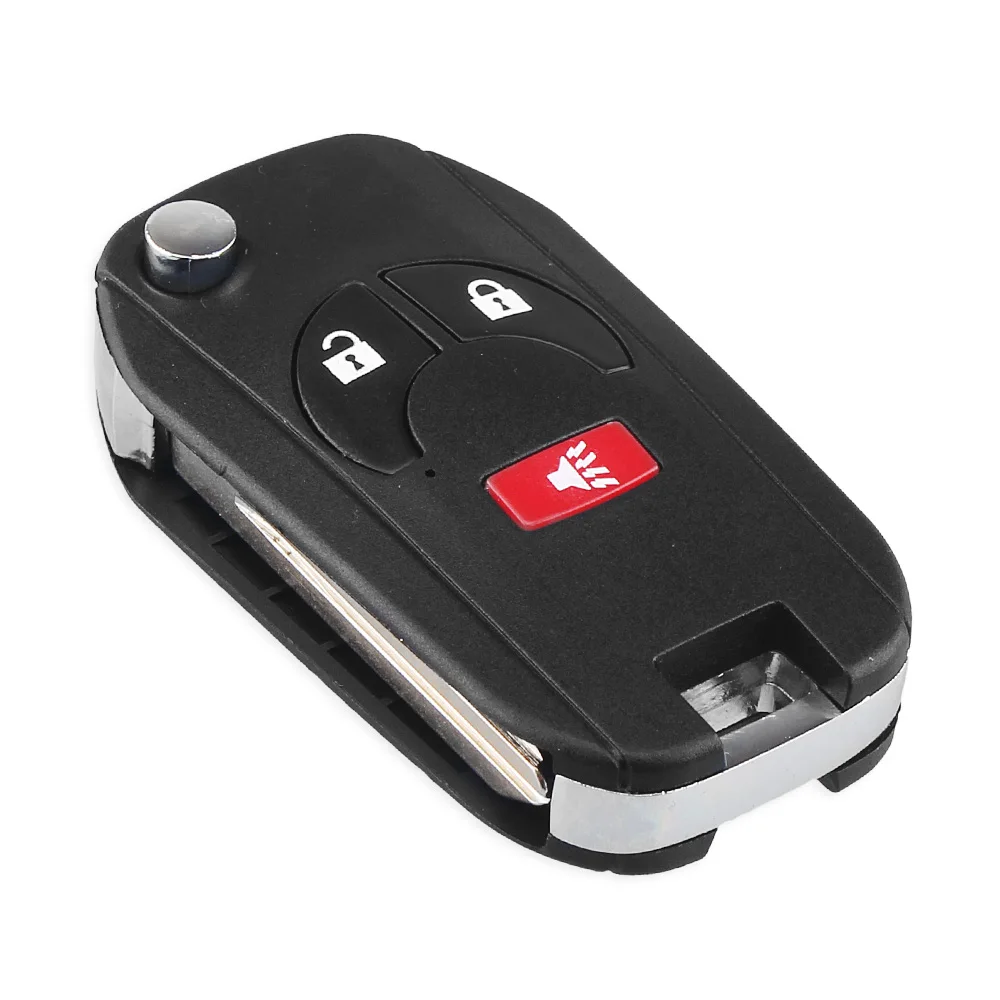 Складной флип чехол KEYYOU 3 BTN для NISSAN Armada Frontier Qashqai корпус автомобильного ключа
