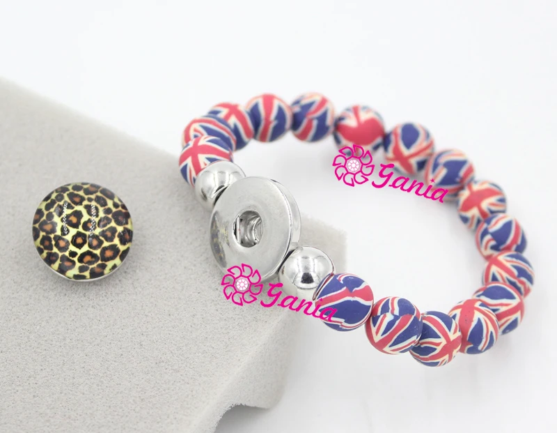 Браслет с растягивающимся флагом Великобритании 20 шт./лот|bracelet fit|flag braceletbuttons for