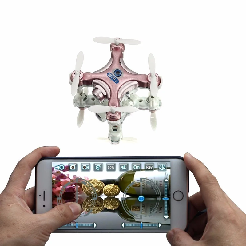 Cheerson CX 10W CX10W Mini Wifi FPV с камерой 720P 2 4G 4CH 6 осевой светодиодный Радиоуправляемый