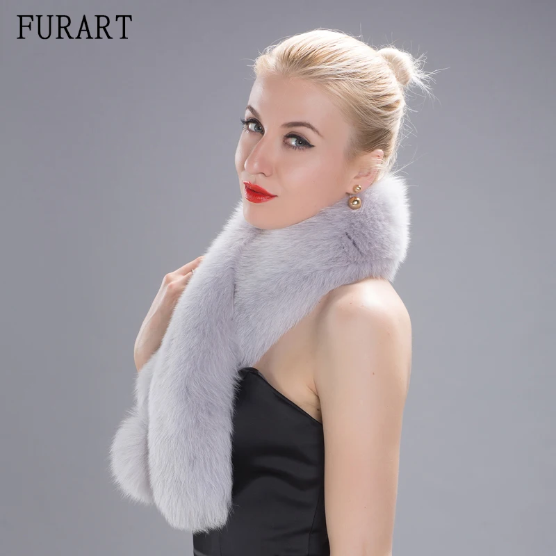 Новые женские лисий мех шарф для зиму естественно меховые шарфы с лисьим мехом