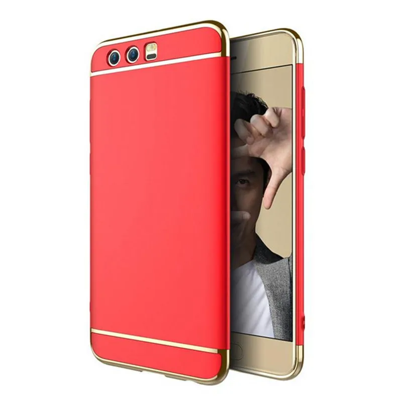 Чехол для honor 9, чехол для huawei honor 9, чехол, MOFi, роскошная задняя крышка для honor 9, чехол 3 в 1, Капа, coque funda, серебристо-серый, carcasa 5,15" - Цвет: red
