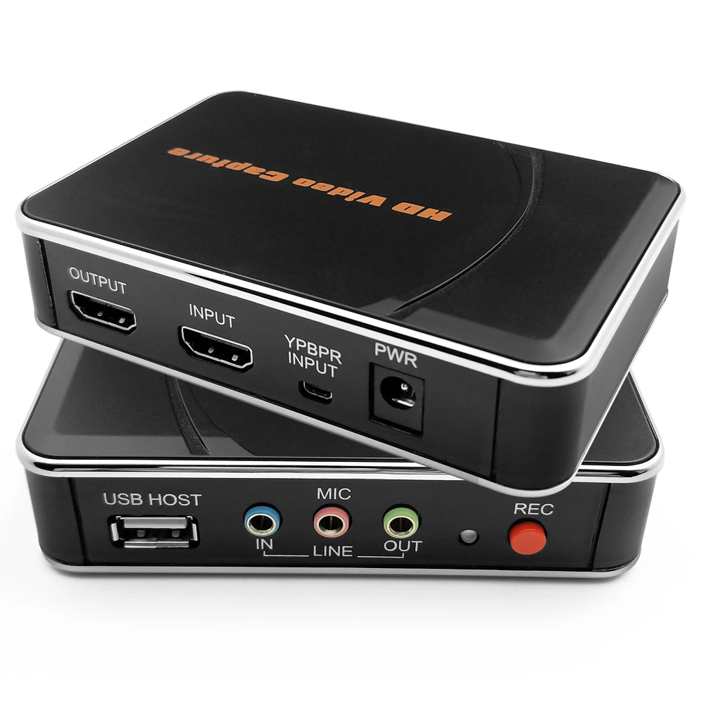EarRise HD игра видео Захват 1080P HDMI YPBPR рекордер для XBOX One/360 PS3/PS4 одним щелчком мыши без