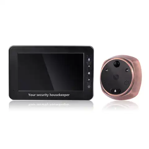 Видеодомофон 4,3 дюйма с ИК-датчиком движения и функцией ночного видения
