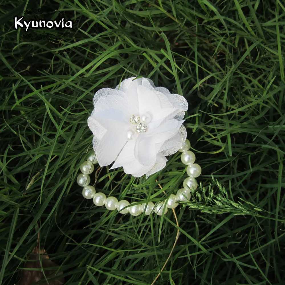 Ручной корсаж для подружки невесты Kyunovia свадебные цветы украшение танцевальной