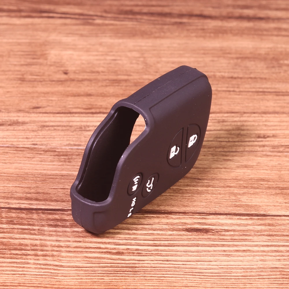 Черный силиконовый чехол для автомобильного ключа дистанционного управления с 4