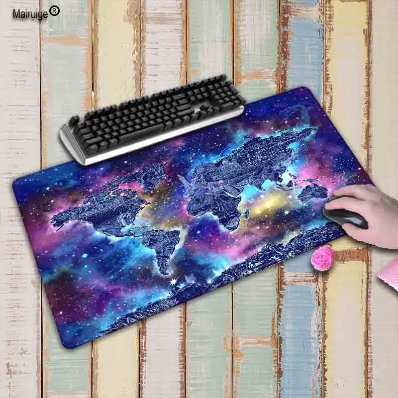 400X900X2MM Mairuige, карта мира, резиновый коврик для мыши с большим замком, коврики для стола, большие коврики для мыши, игровой ковер XL для работы в офисе/игр для CSGO DOTA - Цвет: 400X900X2MM