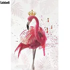 Алмазная вышивка, мозаика Король Фламинго, полноразмерная мозаика, Алмазная мозаика сделай сам, алмазная живопись, картина Стразы 3d