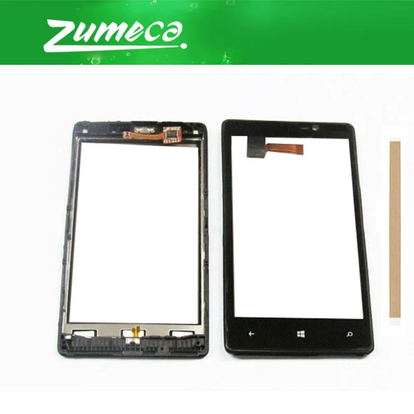 Без/с рамкой высокое качество 4 3 дюйма для Nokia Lumia 820 N820 сенсорный экран дигитайзер