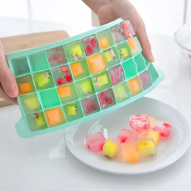 DIY Творческий большой силиконовый кубик льда лоток квадратной формы форма для льда Фрукты мороженое чайник аксессуары для кухни с барной стойкой